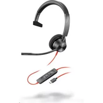 Zestaw słuchawkowy Poly Blackwire 3310, adapter USB-C/A, mono