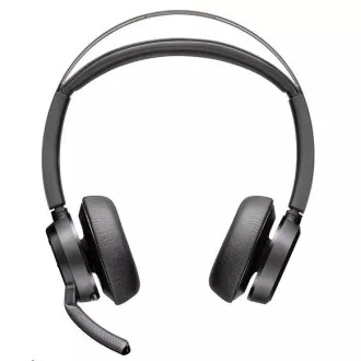 Bezprzewodowy zestaw słuchawkowy Poly Voyager Focus 2 MS Teams, adapter USB-A/C, stereo