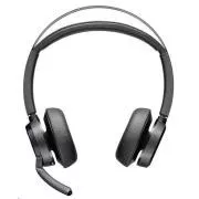 Poly Voyager Focus 2 MS Teams z podstawką ładującą, adapterem USB-A/C, stereo