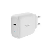 TRUST Charger 45W Maxo, USB-C, ładowarka ścienna, kabel USB-C 2 m, biały