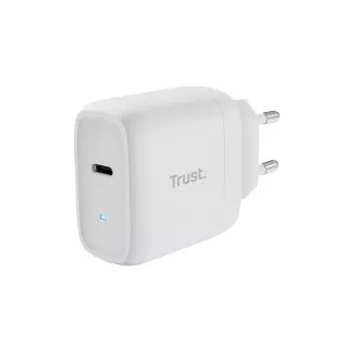 TRUST Charger 45W Maxo, USB-C, ładowarka ścienna, kabel USB-C 2 m, biały TRUST Charger 45W Maxo, USB-C, ładowarka ścienna, kabel USB-C 2 m, biały