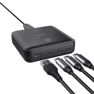 Zasilacz TRUST MAXO 100W, 3x USB-C, 1xUSB-A