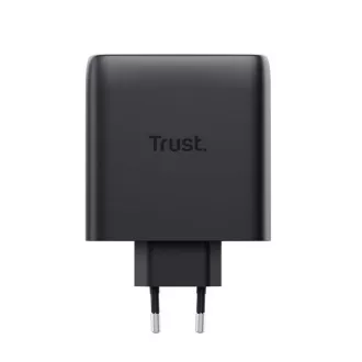 2-portowa ładowarka USB-C TRUST GaN MAXO 100W, czarna