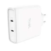 2-portowa ładowarka USB-C TRUST GaN MAXO 100W, biała