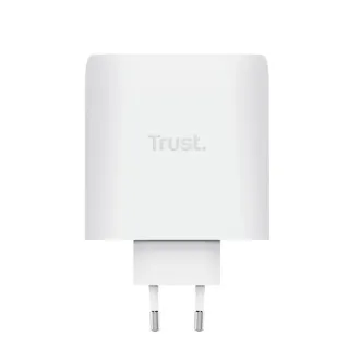 2-portowa ładowarka USB-C TRUST GaN MAXO 100W, biała
