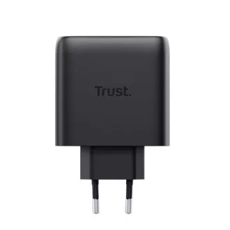 2-portowa ładowarka USB-C TRUST GaN MAXO 65 W, czarna