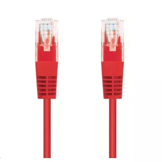 C-TECH patchcord Cat5e, UTP, czerwony, 3m