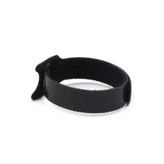Paski na rzep C-Tech CABLEXPERT, 210 mm, czarne, 100 sztuk w opakowaniu