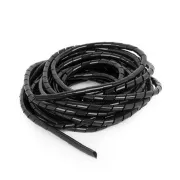 C-Tech CABLEXPERT spirala do zaciskania kabli, 12 mm, 10 m, czarna