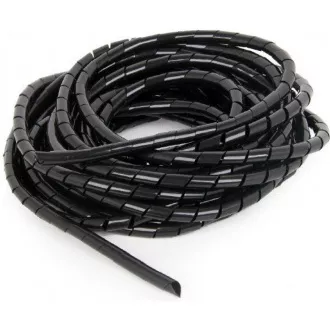 C-Tech CABLEXPERT spirala do zaciskania kabli, 12 mm, 10 m, czarna