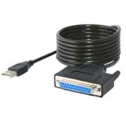 Kabel USB PREMIUMCORD do drukarki, USB do portu równoległego