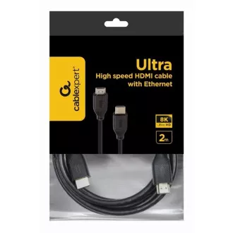 GEMBIRD CABLEXPERT HDMI 2.1, 8K, M/M, 2m, czarny GEMBIRD CABLEXPERT HDMI 2.1, 8K, M/M, 2m, czarny