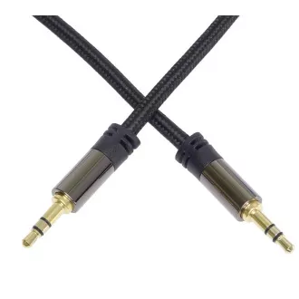 Kabel PREMIUMCORD, ekranowany, Jack 3.5mm - Jack 3.5mm M/M 1, 5m Kabel PREMIUMCORD, ekranowany, Jack 3.5mm - Jack 3.5mm M/M 1, 5m