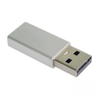 Przejściówka PremiumCord z USB-C na USB-A 2.0, srebrna Przejściówka PremiumCord z USB-C na USB-A 2.0, srebrna
