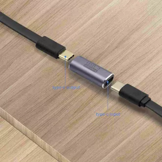 PremiumCord 40Gbps Aluminiowe złącze USB-C żeńskie - USB-C żeńskie