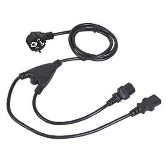Kabel zasilający C-TECH 220/230 V, 1, 8 m, rozgałęźnik Y, VDE Kabel zasilający C-TECH 220/230 V, 1, 8 m, rozgałęźnik Y, VDE