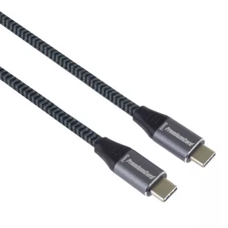 Kabel PREMIUMCORD USB-C (USB 3.2 Gen2x2, 5A, 100W, 20Gbit/s) 3m, szary