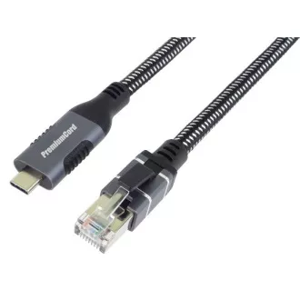 PremiumCord Kabel Ethernet USB-C do LAN RJ45 10/100/1000, 2 m PremiumCord Kabel Ethernet USB-C do LAN RJ45 10/100/1000, 2 m