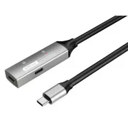 PREMIUMCORD Wzmacniacz i przedłużacz USB-C, męsko-żeński, 5 Gb/s, aluminiowy, 10 m