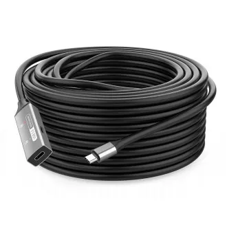 PREMIUMCORD Wzmacniacz i przedłużacz USB-C, męsko-żeński, 5 Gb/s, aluminiowy, 10 m