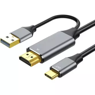 PREMIUMCORD Adapter HDMI 2.0 do USB-C, 4K@60Hz, 2m