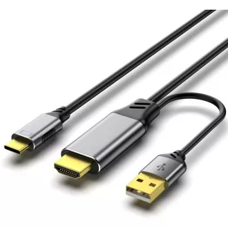 PREMIUMCORD Adapter HDMI 2.0 do USB-C, 4K@60Hz, 2m