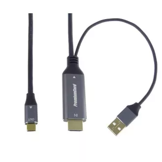 PREMIUMCORD Adapter HDMI 2.0 do USB-C, 4K@60Hz, 2m