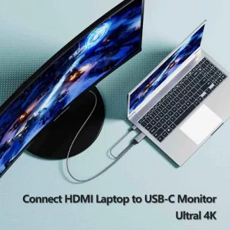PREMIUMCORD Adapter HDMI 2.0 do USB-C, 4K@60Hz, 2m