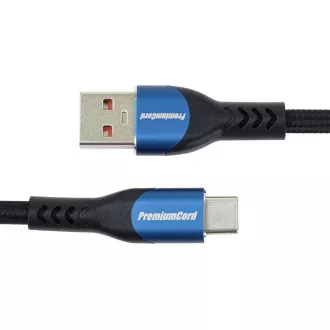 PREMIUMCORD Kabel USB-C do USB 2.0, ładowalny, 5A, 1,5 m
