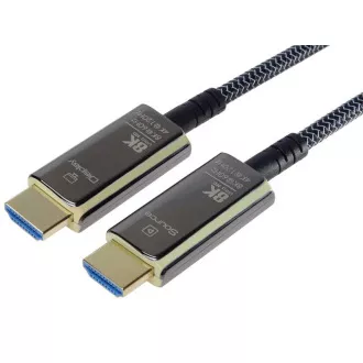 Kabel światłowodowy PREMIUMCORD Ultra High Speed HDMI 2.1 8K@60Hz, pozłacany 7m