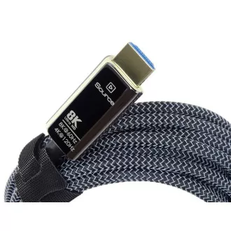 Kabel światłowodowy PREMIUMCORD Ultra High Speed HDMI 2.1 8K@60Hz, pozłacany 7m