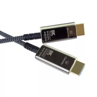 Kabel światłowodowy PREMIUMCORD Ultra High Speed HDMI 2.1 8K@60Hz, pozłacany 7m