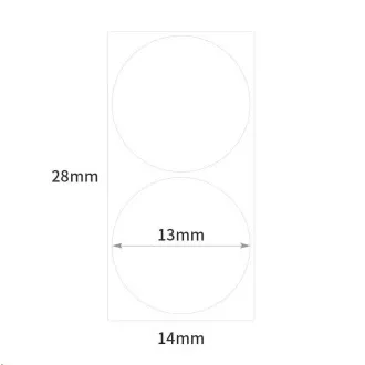 Etykiety Niimbot R 14x28mm 220szt WhiteRound B dla D11 i D110 Etykiety Niimbot R 14x28mm 220szt WhiteRound B dla D11 i D110