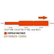 Etykiety kablowe Niimbot RXL 12, 5x109mm 65szt czerwone do D11 i D110