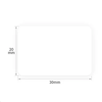 Etykiety Niimbot R 30x20mm 320szt białe dla B21, B21S, B3S, B1