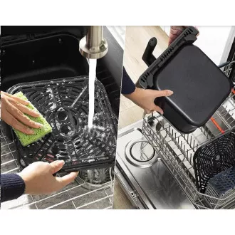 Cosori Dual Blaze 6.4L SMART frytownica na gorące powietrze   5x szpikulec i grill. ruszt, czarny