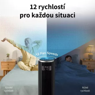 Wentylator wieżowy Levoit TempSense F362 DC Vortex - wentylator automatyczny