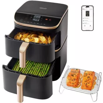 Cosori Turbo Tower Pro Smart Hot Air Fryer 10, 8l czarny