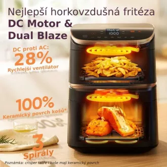 Cosori Turbo Tower Pro Smart Hot Air Fryer 10, 8l czarny