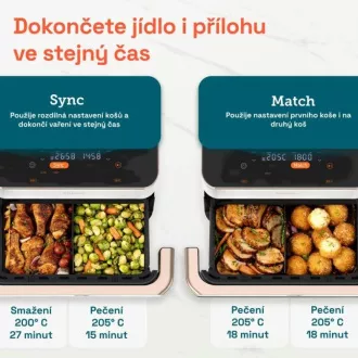 Frytownica powietrzna Cosori TF101S Dual blaze TwinFry 10l - biała