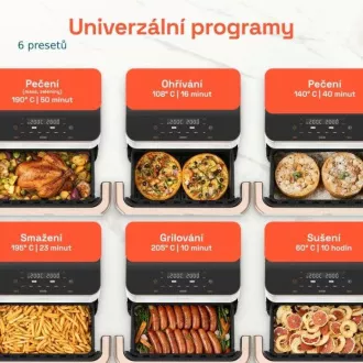 Frytownica powietrzna Cosori TF101S Dual blaze TwinFry 10l - biała