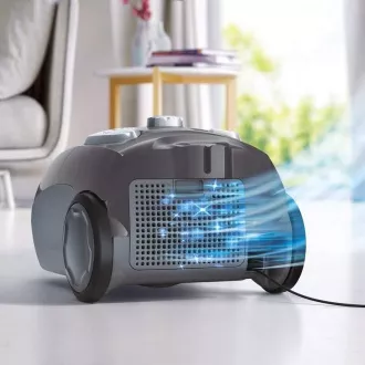 Odkurzacz workowy Electrolux Easy Go EEG44IGM, 750 W, zmywalny filtr, regulacja mocy, rura teleskopowa, szary