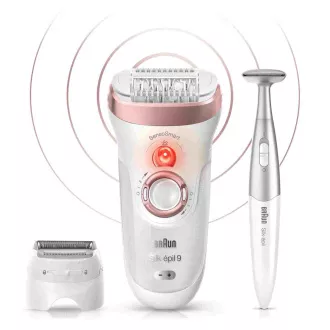 Depilator Braun Silk-épil 9-890 Rose Gold, SensoSmart, golenie na sucho i mokro, 2 prędkości, system masażu, edycja upominkowa Depilator Braun Silk-épil 9-890 Rose Gold, SensoSmart, golenie na sucho i mokro, 2 prędkości, system masażu, edycja upominkowa