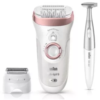 Depilator Braun Silk-épil 9-890 Rose Gold, SensoSmart, golenie na sucho i mokro, 2 prędkości, system masażu, edycja upominkowa Depilator Braun Silk-épil 9-890 Rose Gold, SensoSmart, golenie na sucho i mokro, 2 prędkości, system masażu, edycja upominkowa