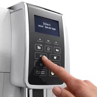 W pełni automatyczny ekspres do kawy DeLonghi ECAM 350.35.W Dinamica, 1450 W, 15 barów, wyświetlacz LCD, biały W pełni automatyczny ekspres do kawy DeLonghi ECAM 350.35.W Dinamica, 1450 W, 15 barów, wyświetlacz LCD, biały