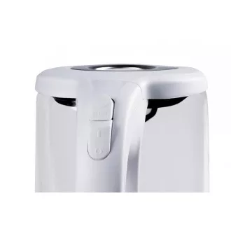 Czajnik elektryczny Orava VK-4017 W, 2200 W, 1,7 l, szkło, podświetlenie LED, automatyczne wyłączanie, biały