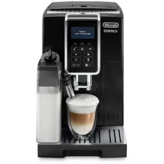 Automatyczny ekspres do kawy DeLonghi Dinamica ECAM 350.55.B, 15 barów, wbudowany młynek, system mleczny, tacka na kawę mieloną Automatyczny ekspres do kawy DeLonghi Dinamica ECAM 350.55.B, 15 barów, wbudowany młynek, system mleczny, tacka na kawę mieloną