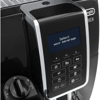 Automatyczny ekspres do kawy DeLonghi Dinamica ECAM 350.55.B, 15 barów, wbudowany młynek, system mleczny, tacka na kawę mieloną Automatyczny ekspres do kawy DeLonghi Dinamica ECAM 350.55.B, 15 barów, wbudowany młynek, system mleczny, tacka na kawę mieloną
