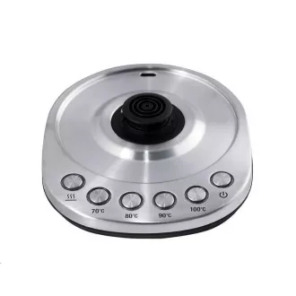 Czajnik elektryczny ORAVA Delux, 2200 W, 1,7 l, regulacja temperatury, automatyczne wyłączanie, stal nierdzewna