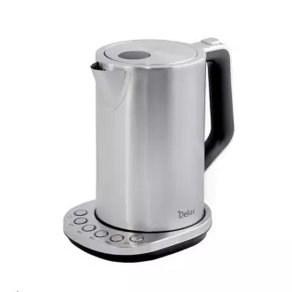 Czajnik elektryczny ORAVA Delux, 2200 W, 1,7 l, regulacja temperatury, automatyczne wyłączanie, stal nierdzewna
